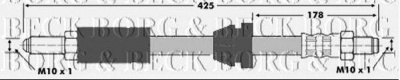 BORG & BECK bbh6144 -  Тормозной шланг